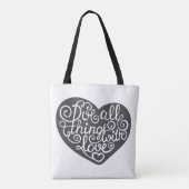 Doe alles met liefde tote bag (Achterkant)