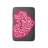 Doe alles met Love Red Badmat (Voorkant Verticaal)