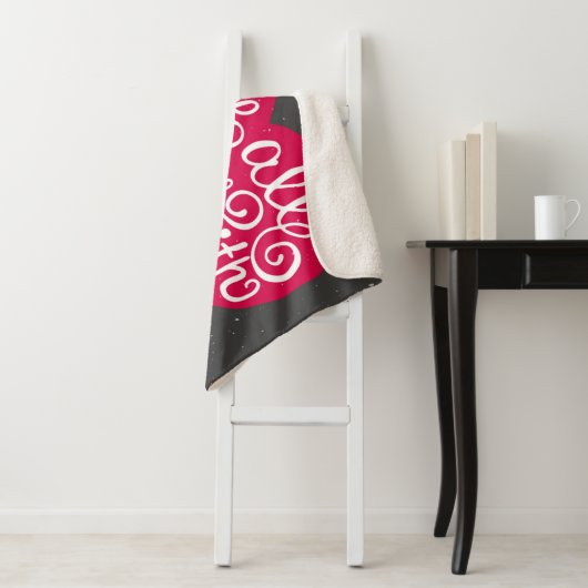 Doe alles met Love Red Sherpa Deken (In situ)