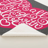 Doe alles met Love Red Sherpa Deken (3/4)