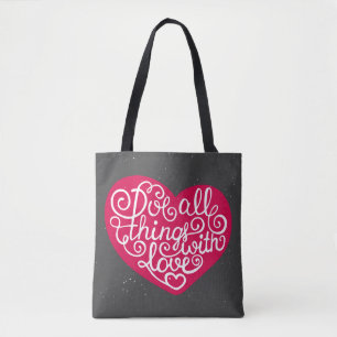 Doe alles met Love Red Tote Bag