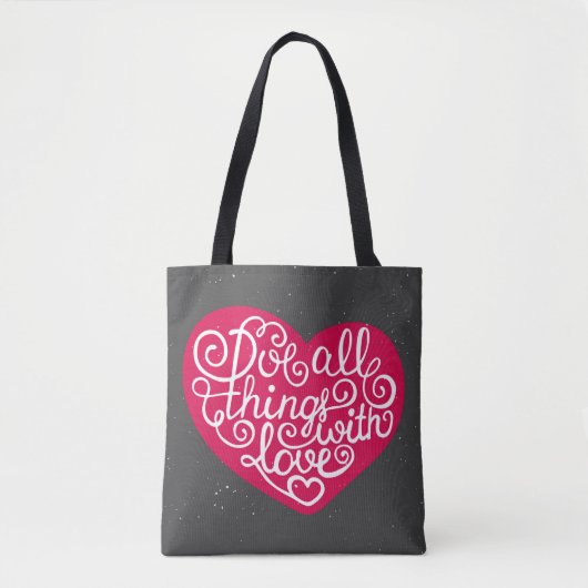 Doe alles met Love Red Tote Bag (Voorkant)