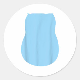 Doe alsof Alien Dog Costume Halloween Blue Alien D Ronde Sticker