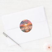 Doe alsof de herstelslogan Sunrise is Ronde Sticker (Envelop)