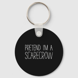Doe alsof een vogelverschrikker shirt kinderen man sleutelhanger