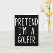 Doe alsof Golfer kostuum Halloween Lazy Easy Golfe Kaart (Gele Bloem)