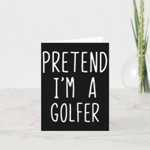 Doe alsof Golfer kostuum Halloween Lazy Easy Golfe Kaart