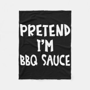 Doe alsof ik ben BBQ Sauce bijpassende kostuum Laz Fleece Deken