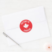 Doe alsof ik Canadees Canada Dag Canadese Hallowee Ronde Sticker (Envelop)