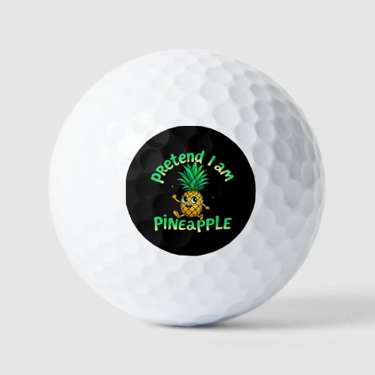 Doe alsof ik een ananas ben - Grappig & Schattige  Golfballen (Voorkant)