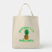 Doe alsof ik een ananas ben - Grappig & Schattige  Tote Bag (Achterkant)
