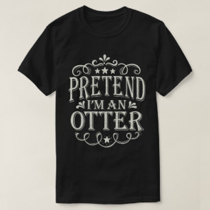 Doe alsof ik een ander makkelijk lui Halloween kos T-shirt