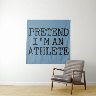 Doe alsof ik een atleet ben wandkleed