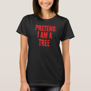 Doe alsof ik een boomkostuum ben Kinder Halloween T-shirt
