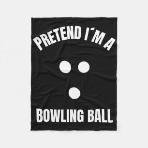 Doe alsof ik een Bowling Ball Halloween Costume be Fleece Deken