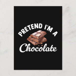 Doe alsof ik een chocoladereep ben briefkaart