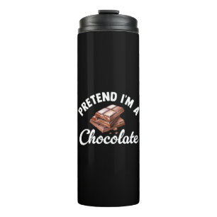 Doe alsof ik een chocoladereep ben thermosbeker