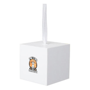 Doe alsof ik een Dalmatische Halloween-hond ontwer Kubus Ornament