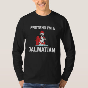 Doe alsof ik een Dalmatische kostuum Halloween fee T-shirt