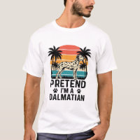 Doe alsof ik een Dalmatische vintage hond ben