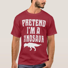Doe alsof ik een dinosaurus ben t-shirt