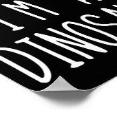 Doe alsof ik een dinosauruskostuum ben Halloween L Poster (Hoek)