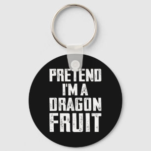 Doe alsof ik een drakenfruitkostuum ben Dragon Fru Sleutelhanger
