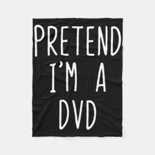 Doe alsof ik een dvd-kostuum ben Halloween Funny L Fleece Deken