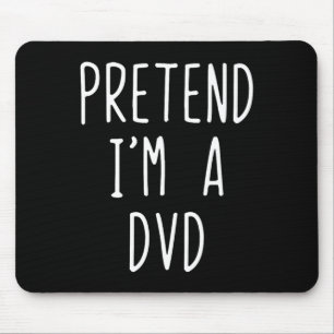 Doe alsof ik een dvd-kostuum ben Halloween Funny L Muismat