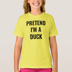Doe alsof ik een eend ben Halloween Herfst Grap T-shirt