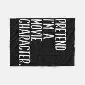 Doe alsof ik een filmpersonage ben, grappig Hallow Fleece Deken (Voorkant (Horizontaal))