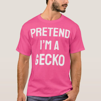 Doe alsof ik een gekko party grappige Halloween ge T-shirt