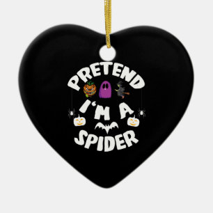 Doe alsof ik een grappig Halloween-kostuum cadeau Keramisch Ornament
