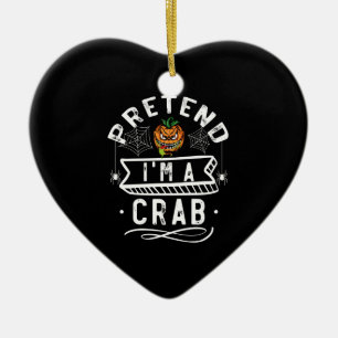 Doe alsof ik een grappige Halloween-kleding cadeau Keramisch Ornament