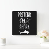 Doe alsof ik een haai ben - Shark Lover Gifts Vierkante Klok (Huis)
