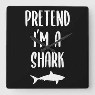 Doe alsof ik een haai ben - Shark Lover Gifts Vierkante Klok