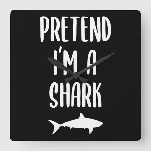 Doe alsof ik een haai ben - Shark Lover Gifts Vierkante Klok (Voorkant)