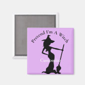 Doe alsof ik een heks ben Thunder_Cove Magneet (Voorkant / Achterkant)