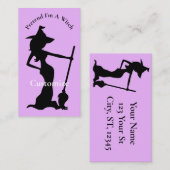 Doe alsof ik een heks ben Thunder_Cove Visitekaartje (Voorkant / Achterkant)