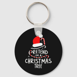 Doe alsof ik een kerstboom ben Easy Fun kostuum Sleutelhanger