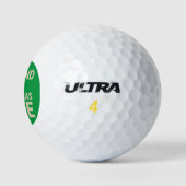 Doe alsof ik een kerstboom kerstkostuum ben golfballen (Logo)