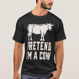 Doe alsof ik een koe ben t-shirt