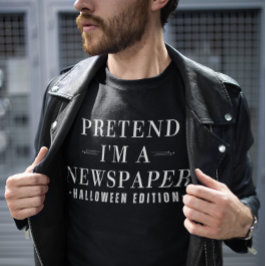 Doe alsof ik een krantengrappig Halloween kostuum  Tri-Blend Shirt