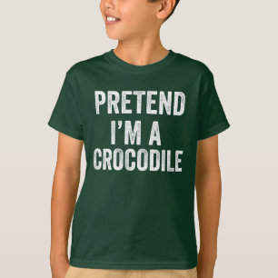 Doe alsof ik een krokodil ben grappig Halloween ko T-shirt