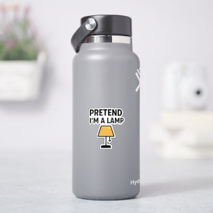 Doe alsof ik een lamp ben Moppertje Lamp Sticker