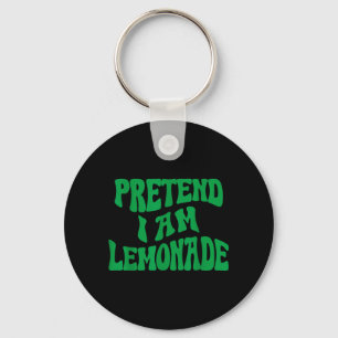 Doe alsof ik een limonade grappige luie Halloween Sleutelhanger