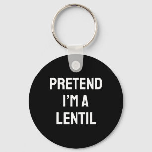 Doe alsof ik een linzen kostuum feestje leuk Hallo Sleutelhanger