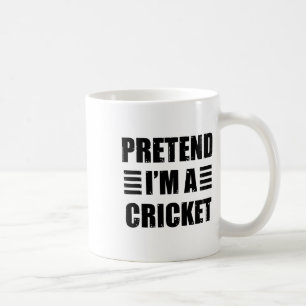 Doe alsof ik een luie grappige gemakkelijke cricke koffiemok