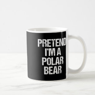 Doe alsof ik een Polar Beer kostuum Funny Lazy Hal Koffiemok
