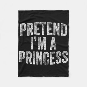 Doe alsof ik een prinses kostuum familie Lazy Hall Fleece Deken